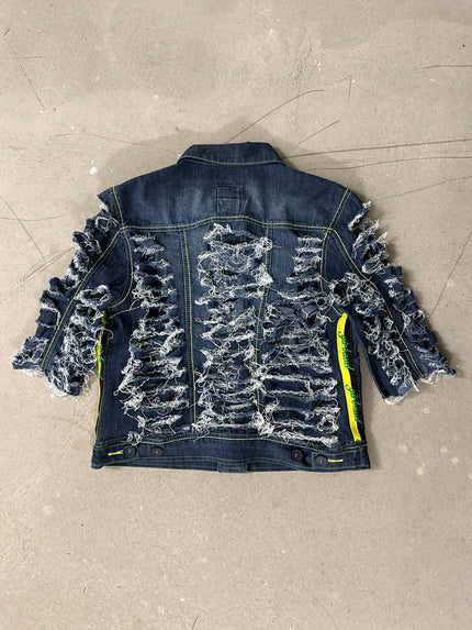 MARITHÉ+ FRANÇOIS GIRBAUD - RAW CUT DENIM SHIRT