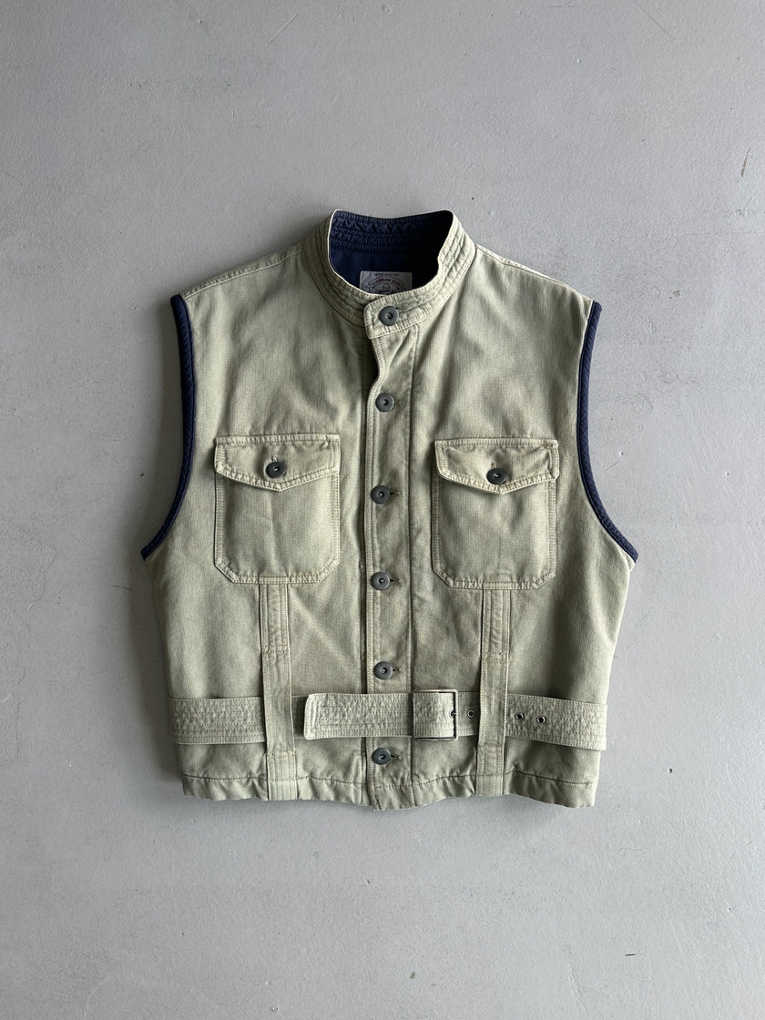 ARMANI JEANS - 1990s BELTED VEST GILET