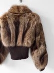 EMANUEL UNGARO by PETER DUNDAS  - F/W 2006 MARMOT FUR JACKET WITH CASHMERE RIBBED KNIT WAISTBAND