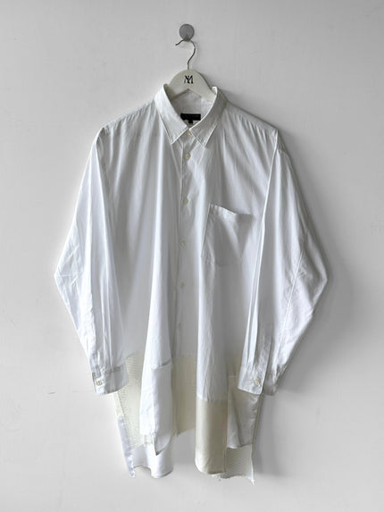 COMME DES GARÇONS - F/W 2024 ASYMMETRICAL SHIRT WITH PATCHWORK HEM PANELS