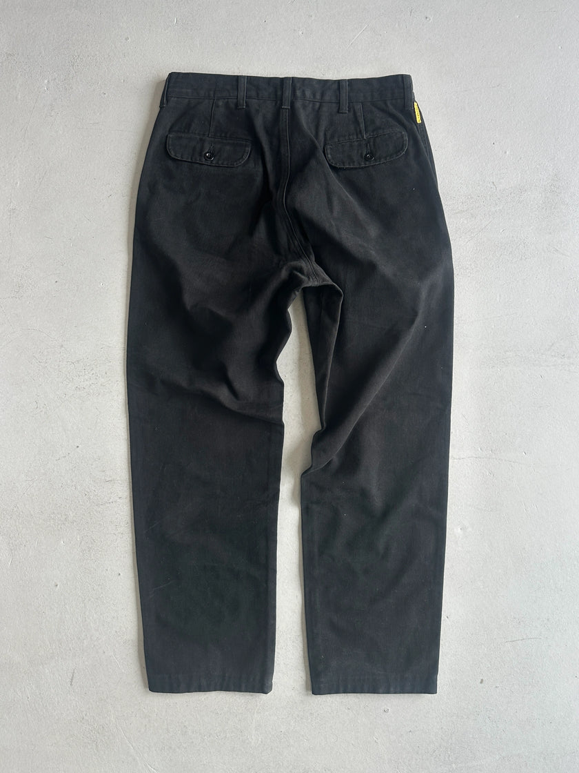 ARMANI JEANS - 1980s RELAXED FIT STONE WASHED TROUSERS