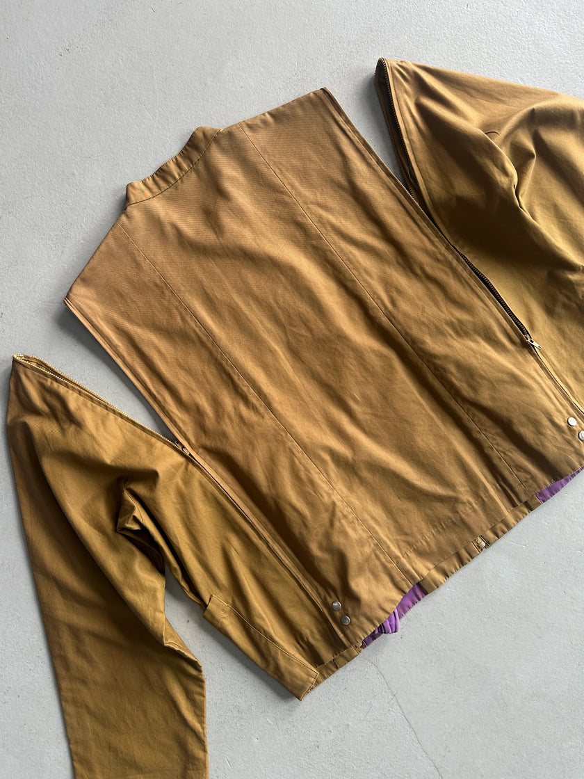 JACQUES ESTEREL - 1970s 2 in 1 ZIPPABLE VEST JACKET