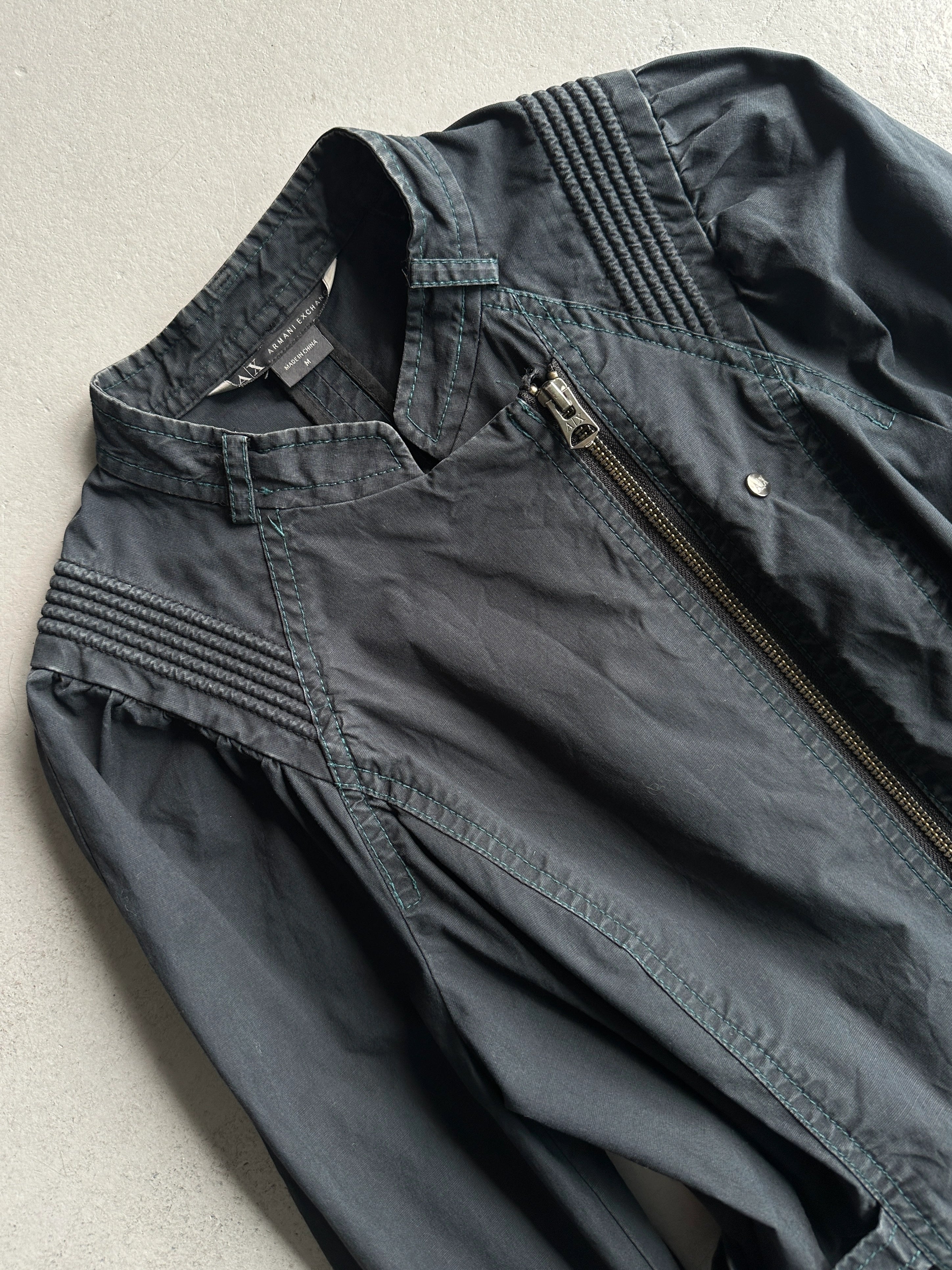 ARMANI EXCHANGE - 2000s PEPLUM HEM JACKET