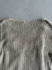 1980s SOFT KNIT JUMPER WITH DUNGAREE STYLE FRONT