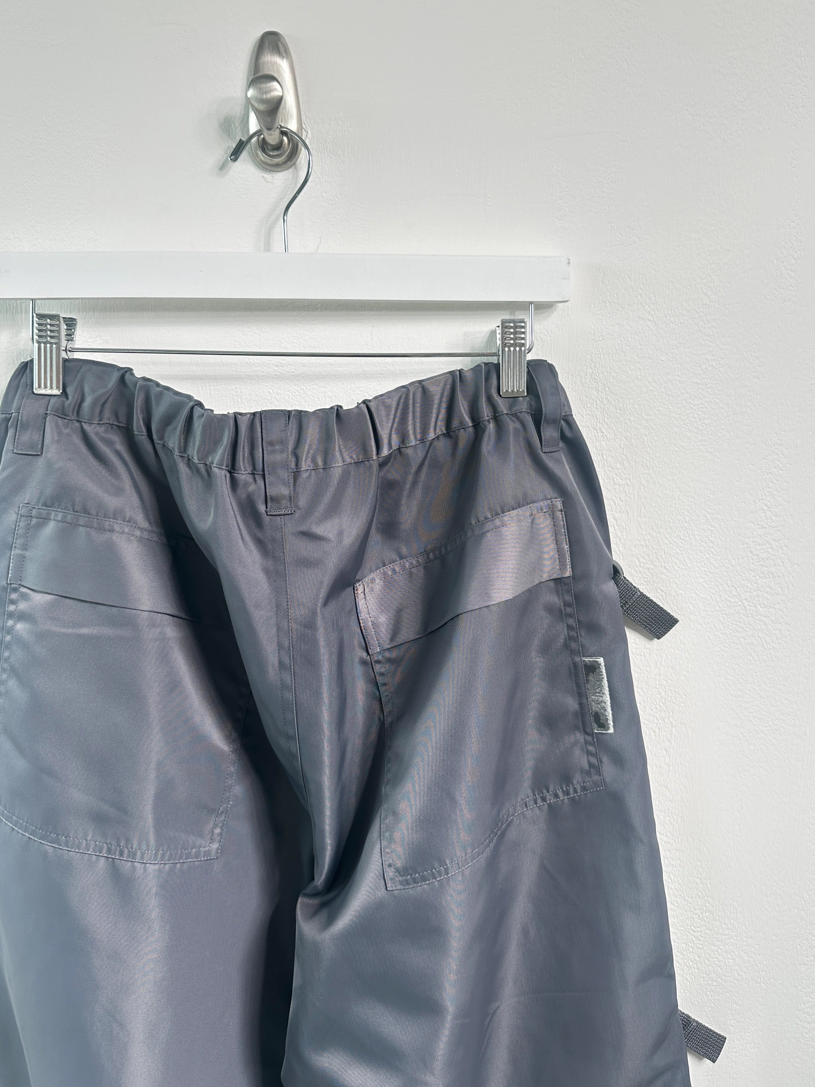 FINAL HOME - early 2000s TECHNICAL TROUSERS WITH SIDE BUTTON DETAILS