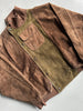 1980 ASYMMETRICAL FRONT SUEDE JACKET WITH FRONT POCKET