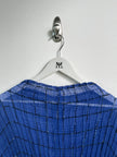 ISSEY MIYAKE - S/S 2001 SHEER PLEATED BUTTONED BLOUSE