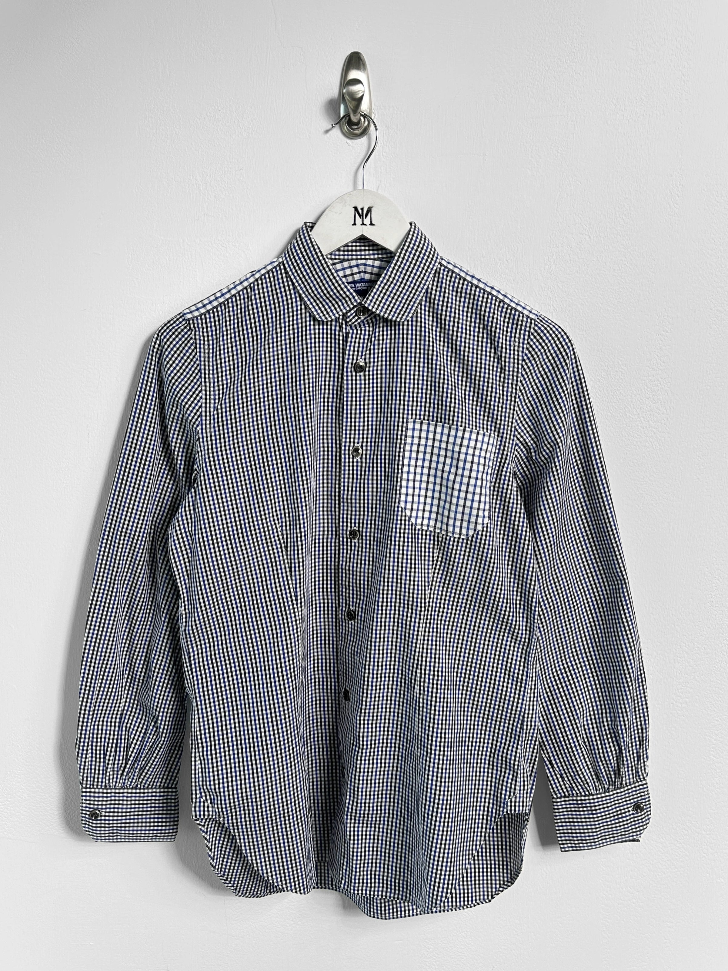 JUNYA WATANABE COMME DES GARÇONS - S/S 2010 GINGHAM CHECKS SHIRT WITH CURVED SLEEVE