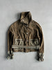 1990s CROP FIT BELTED SUEDE JACKET