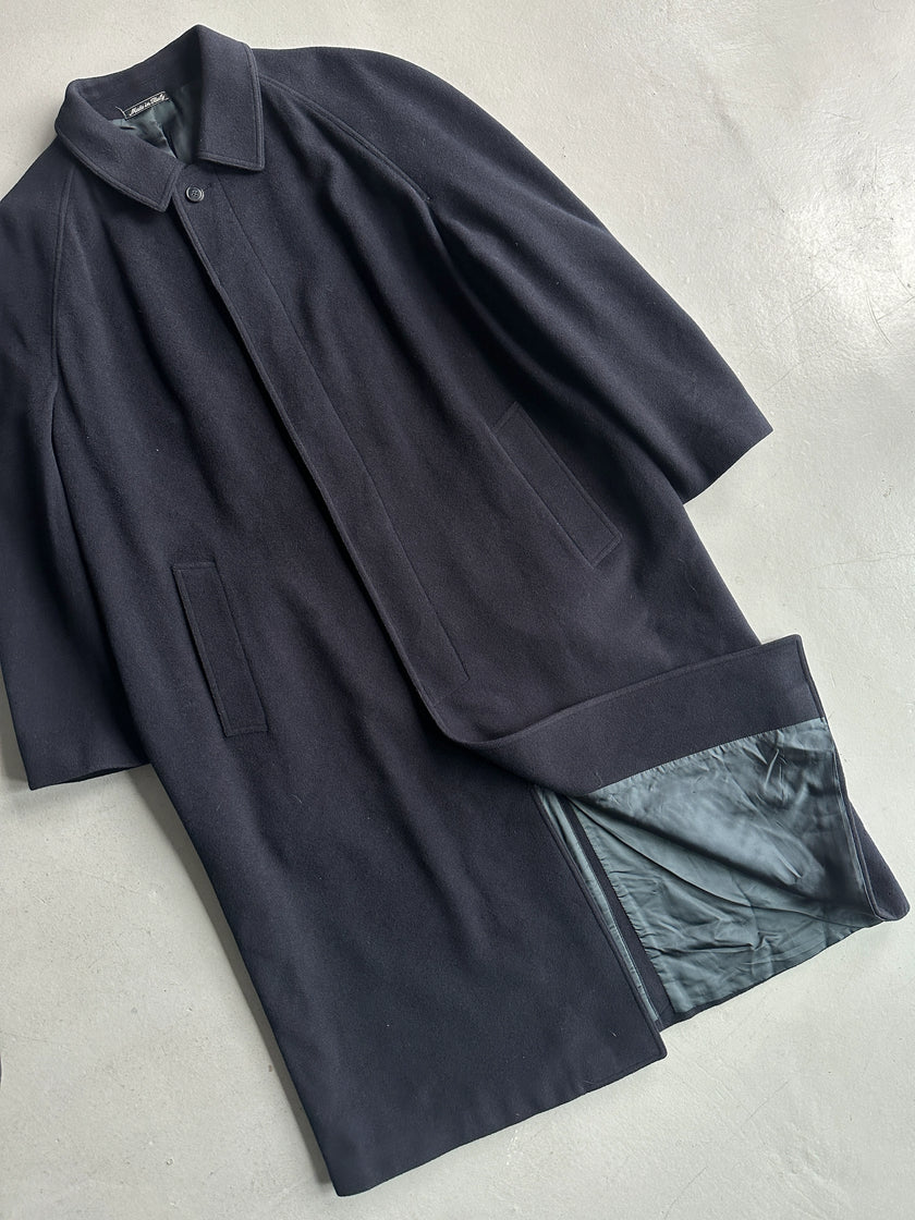 EMPORIO ARMANI - 1980s DROPPED SHOULDERS LONG COAT