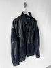 FRENCH LABEL 1980s PANELLED LEATHER AND SUEDE JACKET