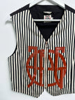 JEAN PAUL GAULTIER - 1990s STRIPED VEST ZIPPED GILET
