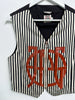 JEAN PAUL GAULTIER - 1990s STRIPED VEST ZIPPED GILET