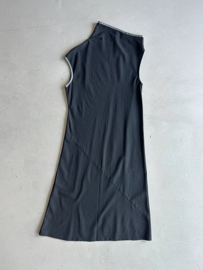 YOHJI YAMAMOTO WXYZ WORKSHOP - 1990s ASYMMETRICAL DRESS