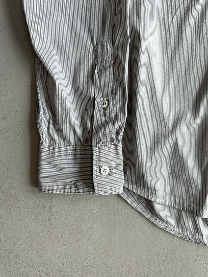 KENZO - 2000s CONTRASTING PANEL LONG SLEEVE SHIRT