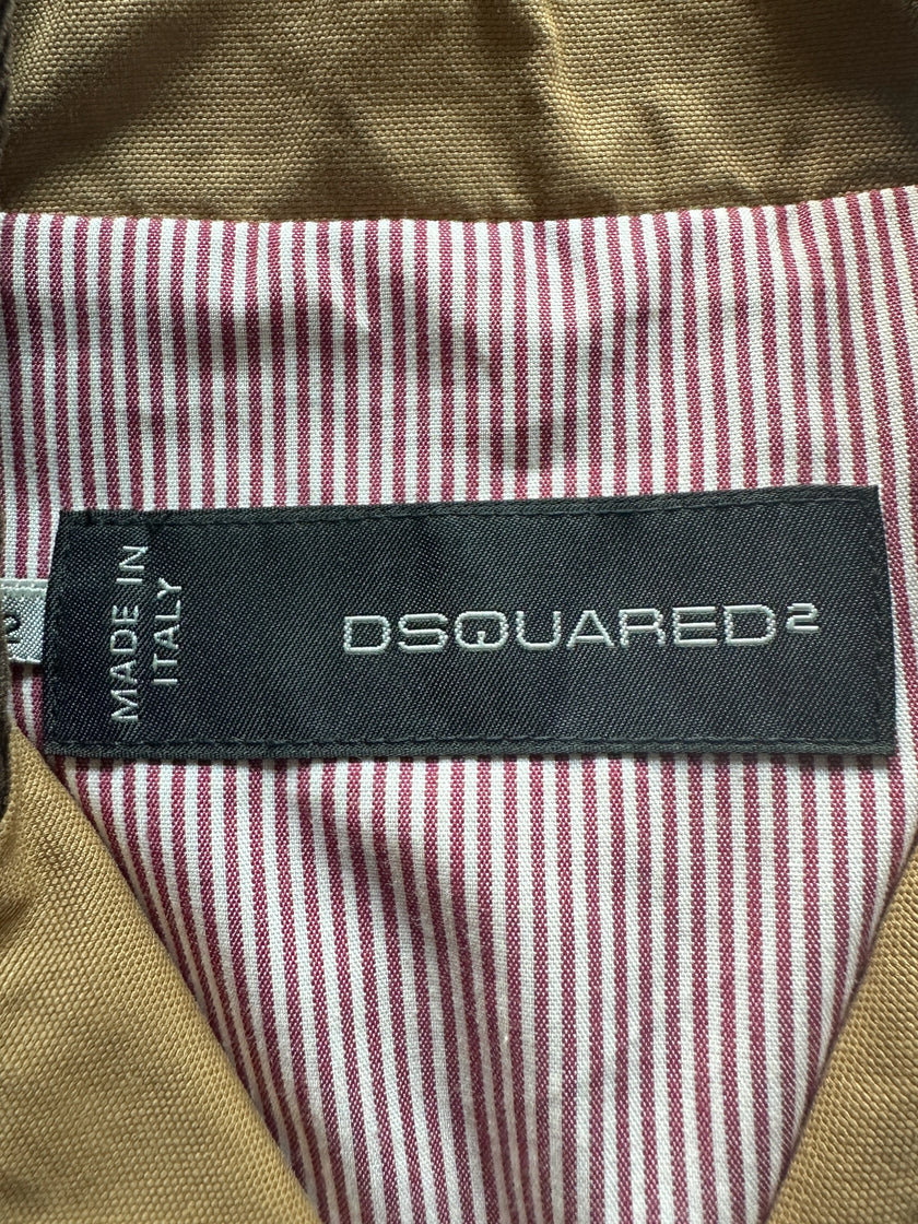 DSQUARED2- 2000s FIELD JACKET WITH CORDUROY COLLAR