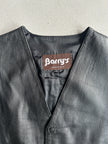 1980s LEATHER VEST GILET