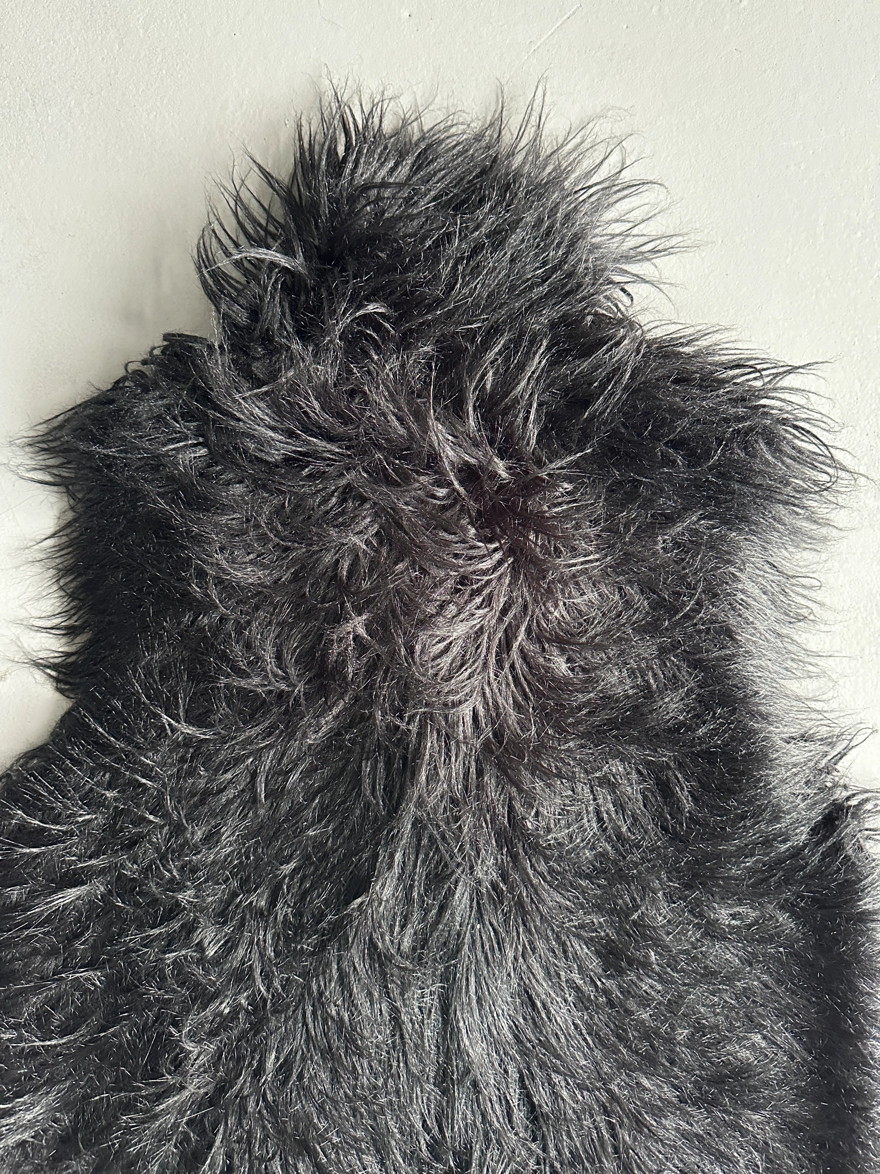 ARMANI JEANS - 2000s FAUX FUR OPEN GILET