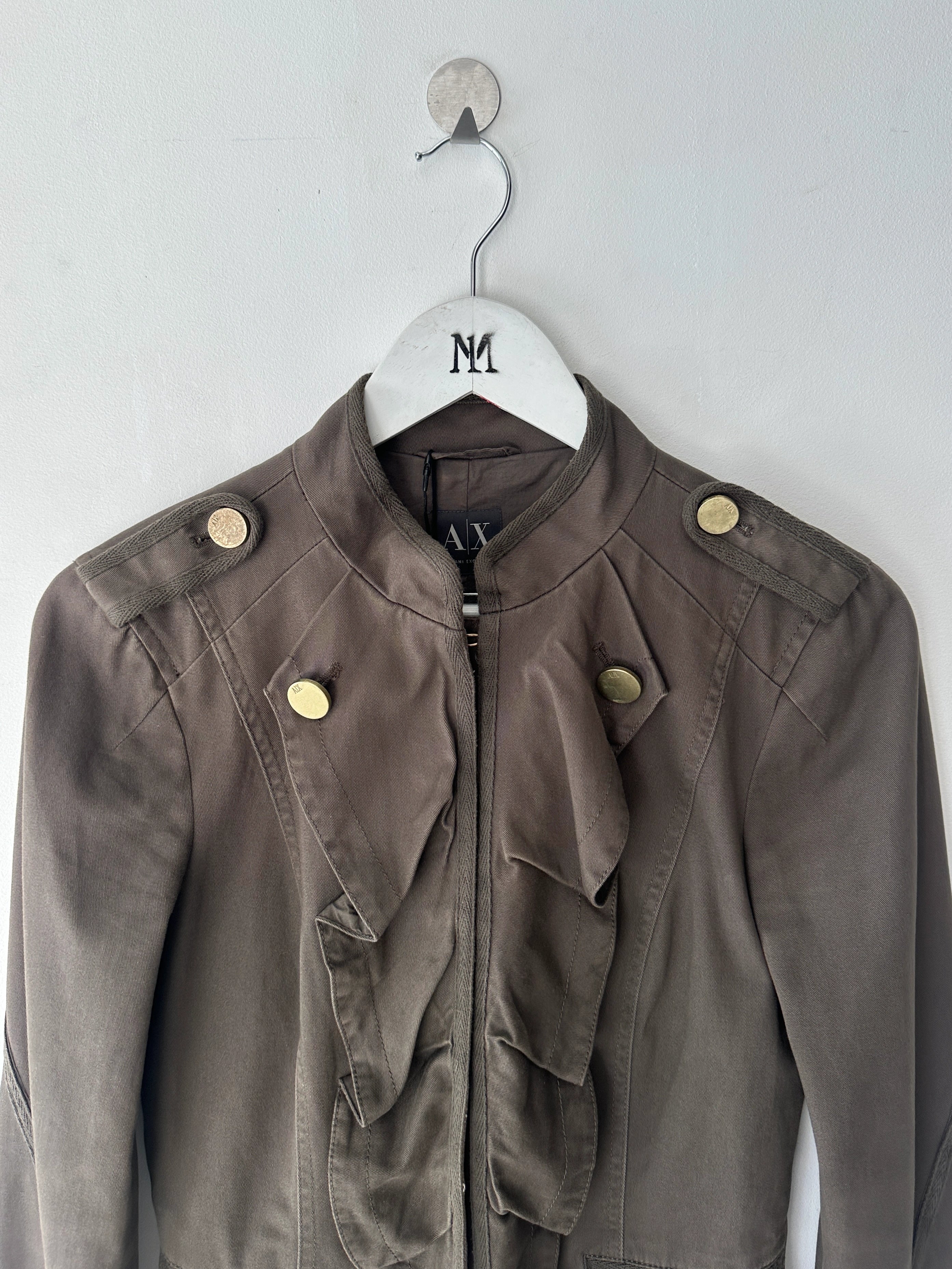 ARMANI - 2000s FITTED JACKET WITH RUFFLED FRONT