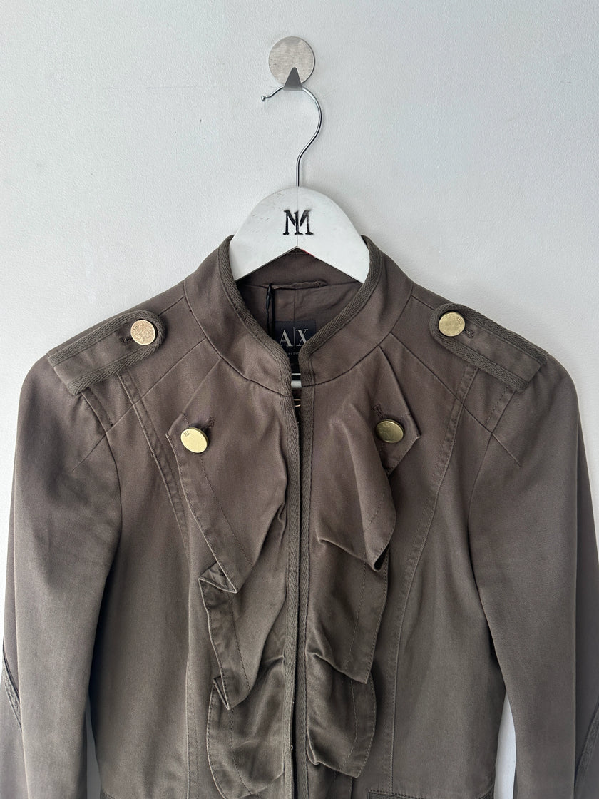 ARMANI - 2000s FITTED JACKET WITH RUFFLED FRONT
