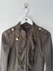 ARMANI - 2000s FITTED JACKET WITH RUFFLED FRONT