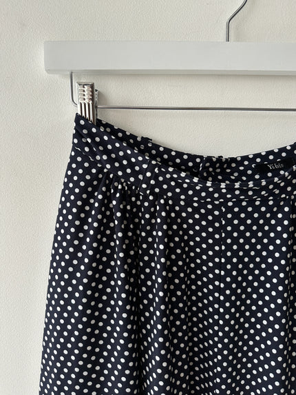 YOHJI YAMAMOTO -  S/S 1996 POLKA DOT FLARED MIDI SKIRT