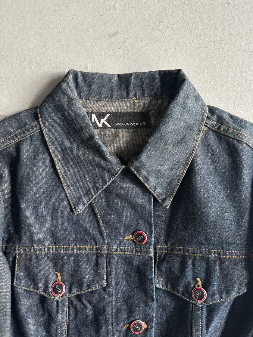 ANDREW MACKENZIE - 2000s CROPPED FIT DENIM JACKET