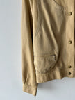 FRENCH LABEL - 1980s LEATHER JACKET WITH LAYERED SUEDE GILET