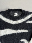 ISSEY MIYAKE - 1980s CREW NECK FUZZY WOOL OVERSIZED JUMPER