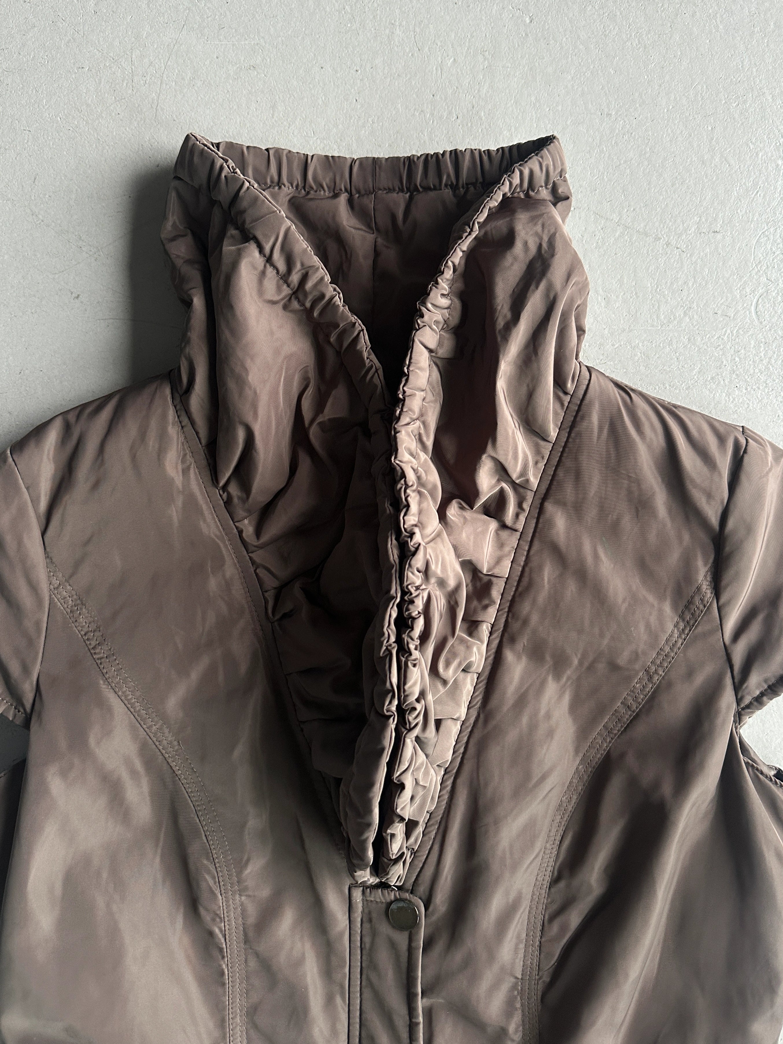 DRIES VAN NOTEN - 2000s BUBBLE HEM ZIPPED GILET JACKET