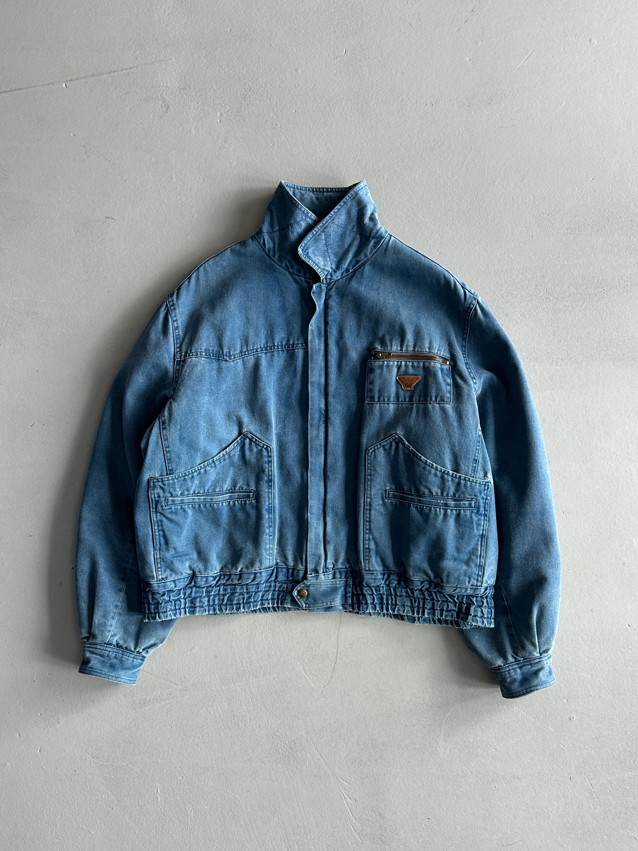 GIORGIO ARMANI - F/W 1982 DENIM BOMBER JACKET