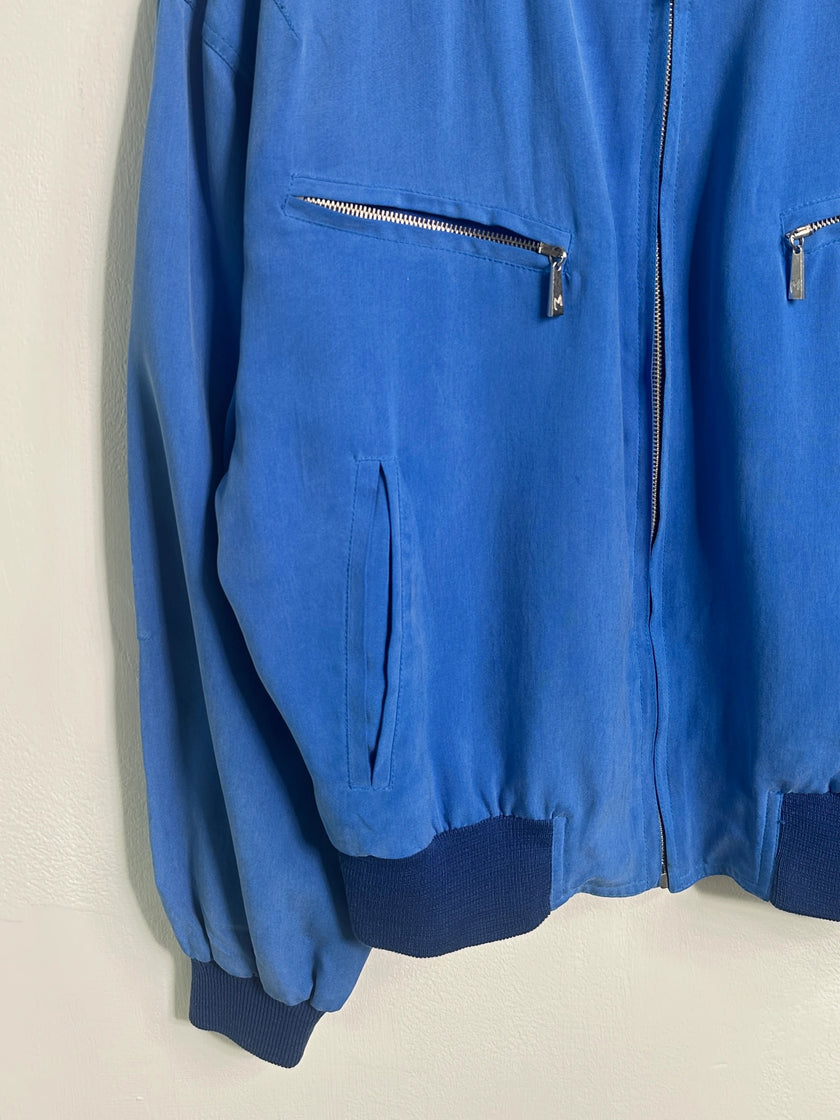 CLAUDE MONTANA - 1980s SILK BOMBER JACKET