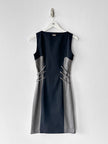 JOHN RICHMOND - 2000s PANELLED DRESS WITH LACING DETAILS AT WAIST