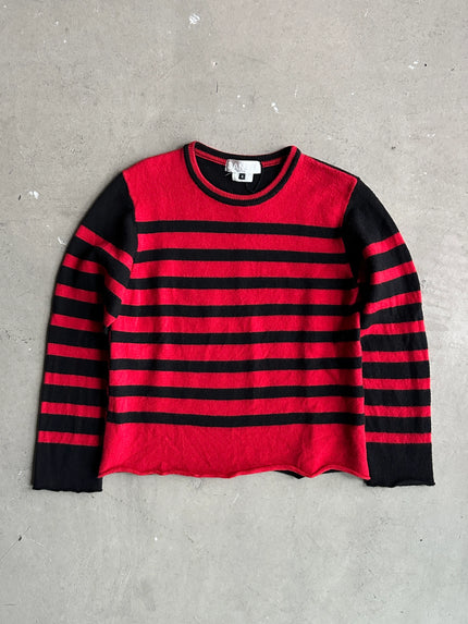 COMME DES GARÇONS GANRYU - A/W 2014 ROUND NECK STRIPED KNIT JUMPER