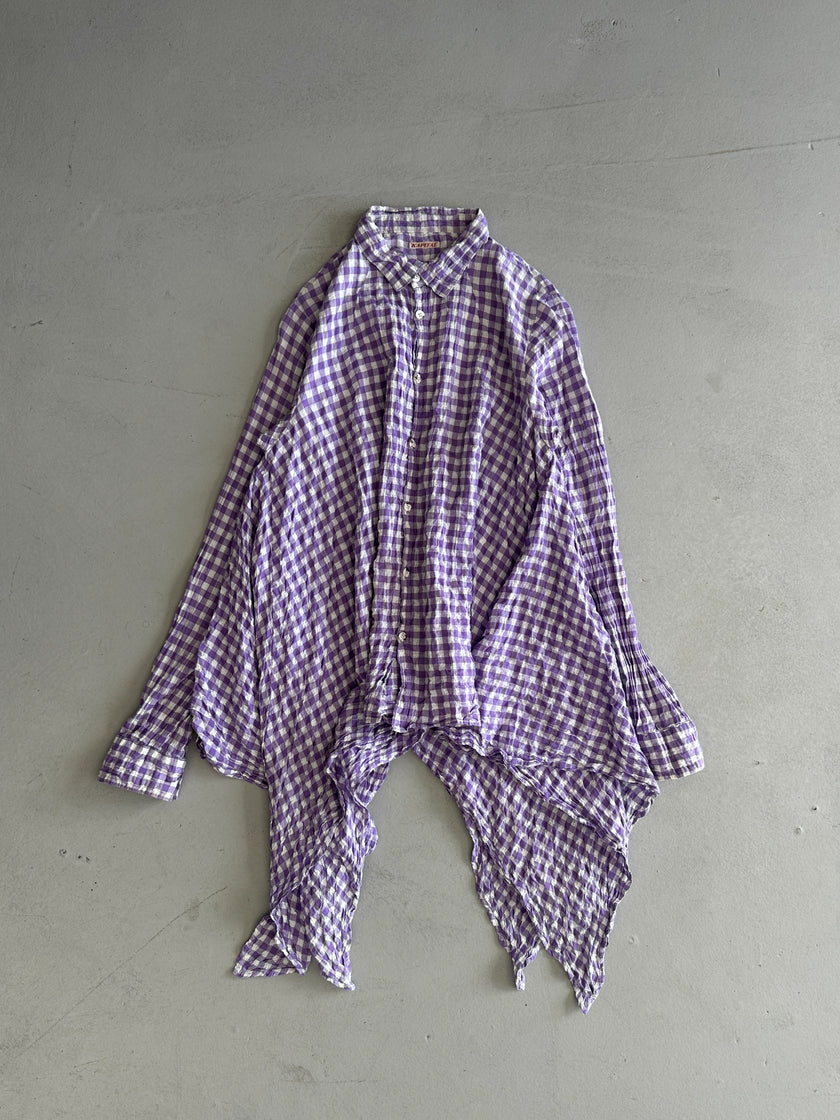 KAPITAL - 1990s DRAPING SIDES ASYMMETRICAL SHIRT