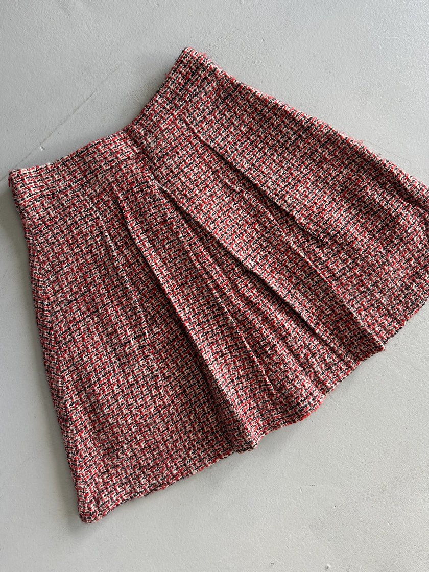 ROBERTO CAVALLI - F/W 2008 TWEED PLEATED SKIRT