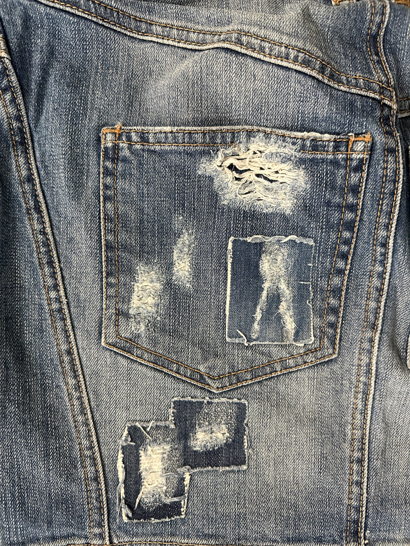 JUST CAVALLI - 2000s DENIM MINI SKIRT