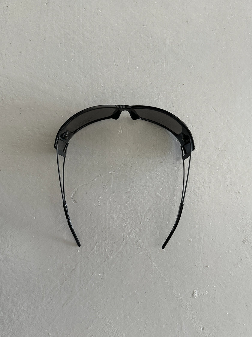 GIANFRANCO FERRÉ - 1990s WRAPAROUND SUNGLASSES WITH CUT OUT ARMS