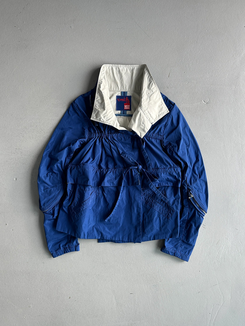 MARITHÉ + FRANÇOIS GIRBAUD - S/S 2013 FUNNEL NECK LAYERED LIGHT JACKET