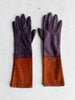GALLIANO by JOHN GALLIANO - circa 2008 TWO TONE LEATHER AND SUEDE GLOVES