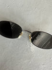 GIORGIO ARMANI -  1990s RIMLESS OVAL SUNGLASSES