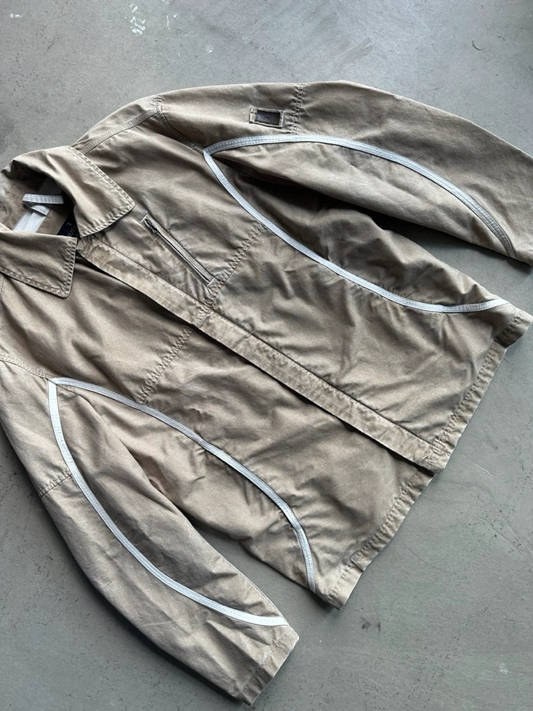 TRUSSARDI - 2000s LIGHT JACKET WITH CURVED SEAMS DETAILS