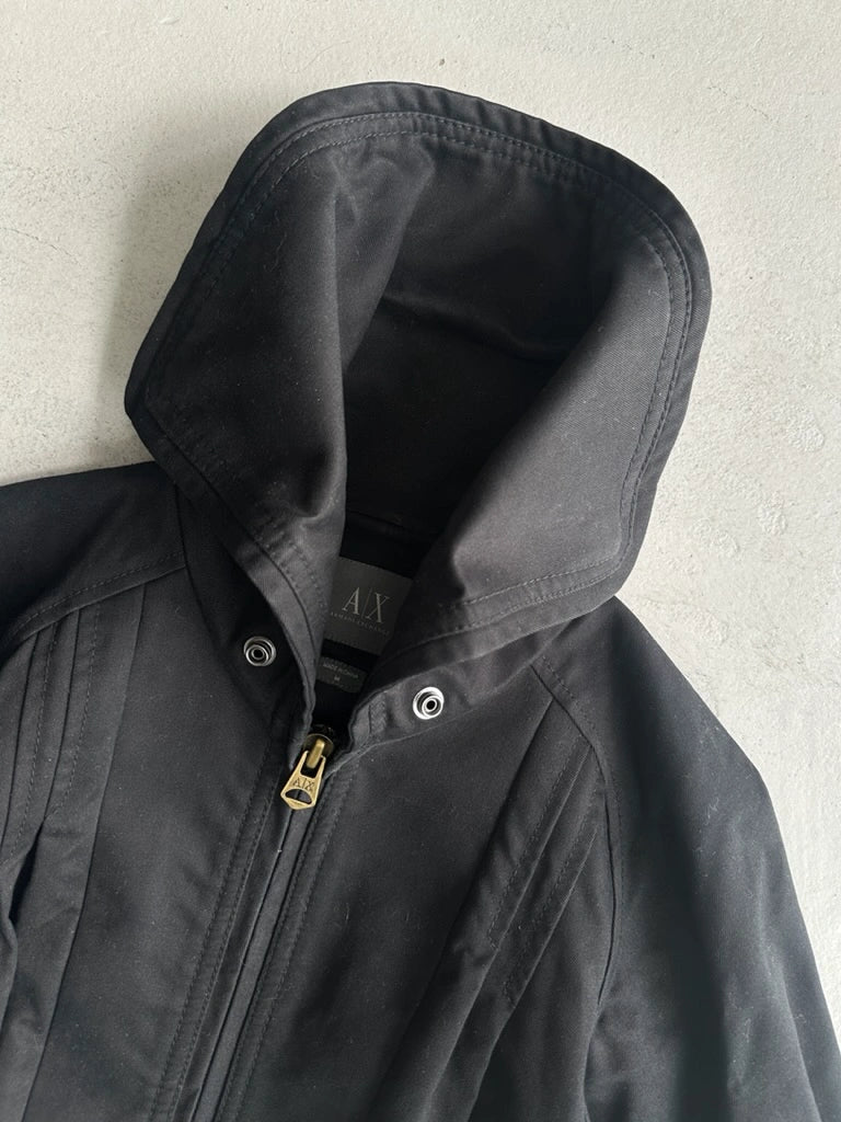 ARMANI EXCHANGE - 2000s CROP FIT JACKET WITH WIDE COLLAR