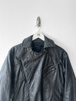 ANDREW MACKENZIE - F/W 2008 WAXED PVC LONG JACKET WITH ZIP DETAILS
