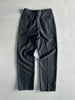 1990s PINSTRIPED FRONT PLEATS TAILORED TROUSERS