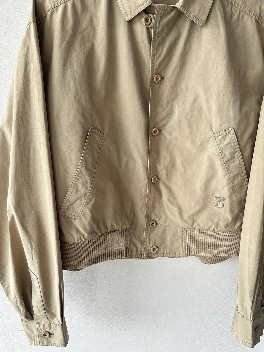 VALENTINO - 1980s CROP FIT LIGHT BOMBER JACKET