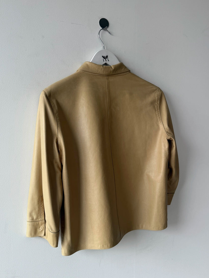 MARNI - 2000s CROP FIT SOFT LEATHER JACKET