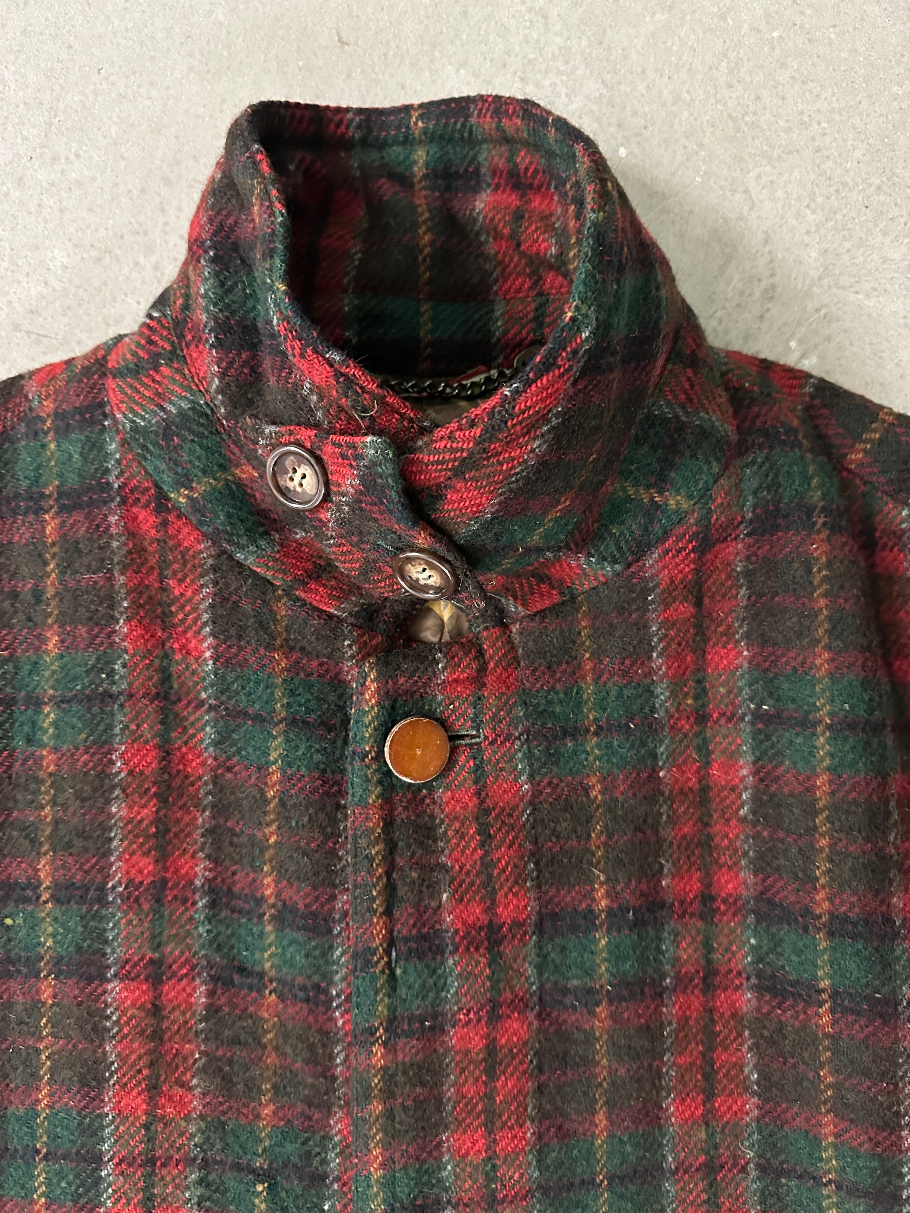 MOSCHINO -  1980s WOOL CHECKED JACKET