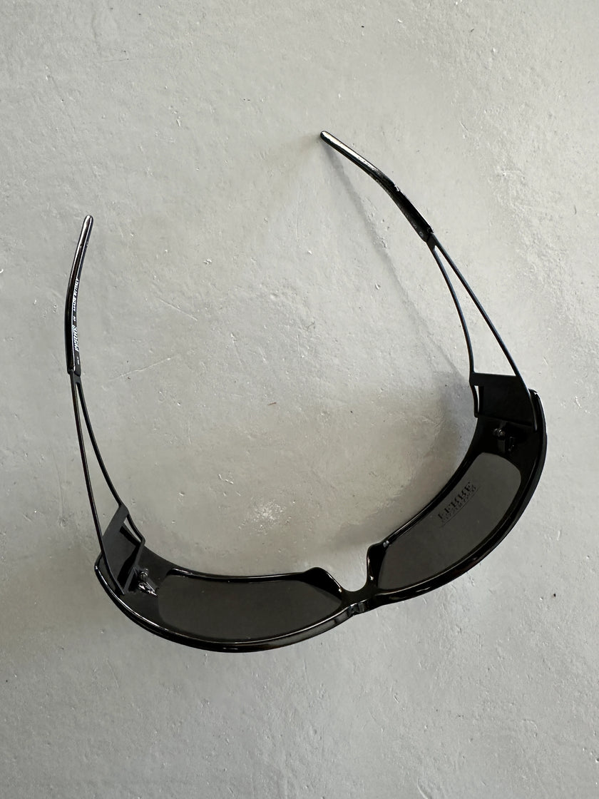 GIANFRANCO FERRÉ - 1990s WRAPAROUND SUNGLASSES WITH CUT OUT ARMS