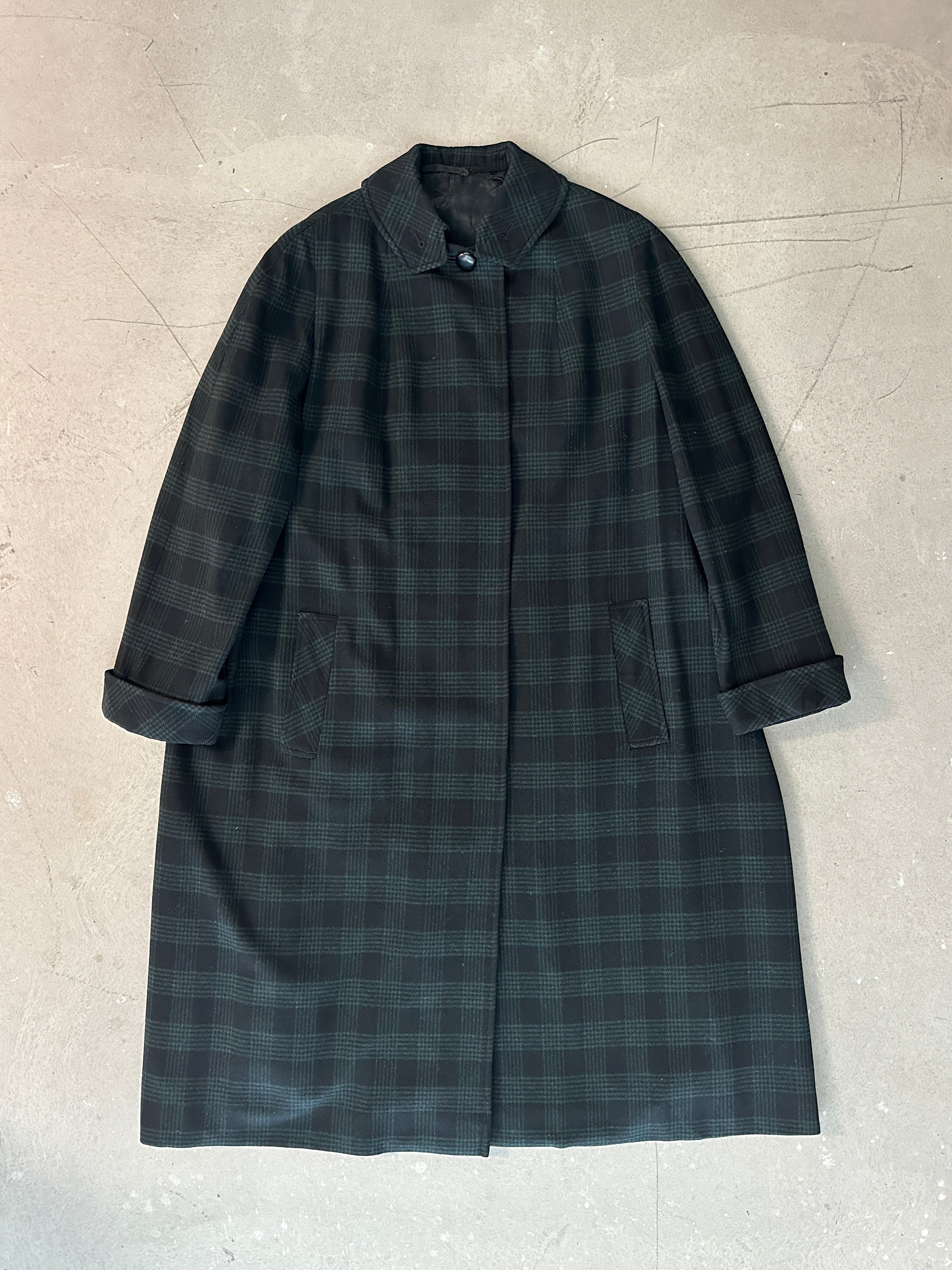 AQUASCUTUM - 1950s CHECKED CAPE